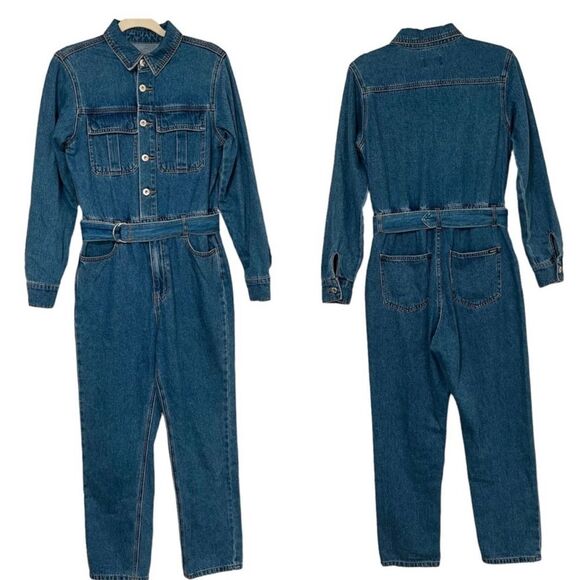 Bardot denim broiler jumpsuit - size 4 US 26/ EUR 36 - Picture 9 of 11